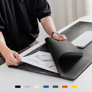 일리안 파일 마우스패드 가죽 키보드 장패드 데스크매트