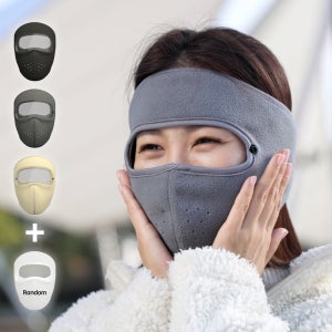 핫따숨 카트닉 캐나다 고글 방한 마스크 3+1개(4종) 겨울 안면 방한용 워머 마스크