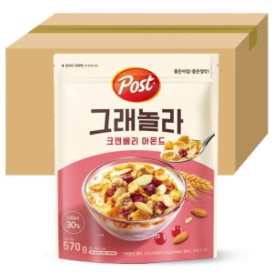 동서 포스트 크랜베리아몬드 그래놀라 570gx12개(1박스)