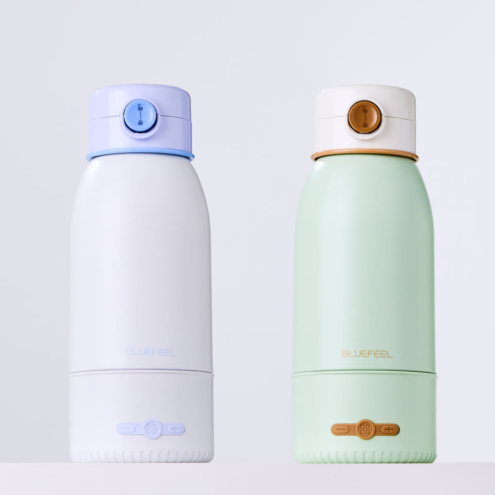 블루필 무선 전기포트 휴대용 분유포트 힛백 가열 텀블러 이유식 여행용 티 커피 500ml
