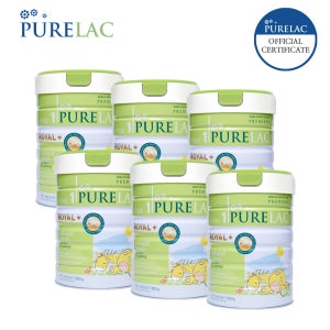 뉴질랜드 수입 강남분유 퓨어락 로열플러스 1단계 6캔 (눈건강 루테인 OPO분유)