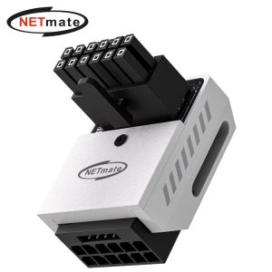 강원전자 넷메이트 600W 12V-2x6 변환 어댑터 (알루미늄 화이트/RVS 90도) [EZDIY-FAB] NM-DPI18934