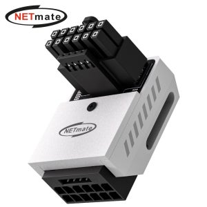강원전자 넷메이트 600W 12V-2x6 변환 어댑터 (알루미늄 화이트/STD 90도) [EZDIY-FAB] NM-DPI18935