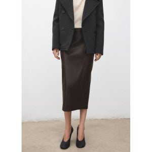 MANGO WOMAN 스커트 SARA Dark Brown 17037779