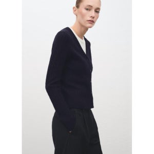 MANGO WOMAN 가디건 MARINE Navy 17037782