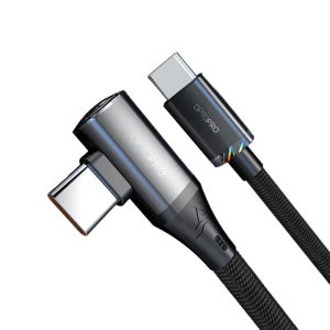 옵토프로 L자형 100W C to C 타입 PD 초고속충전 케이블 0.25m