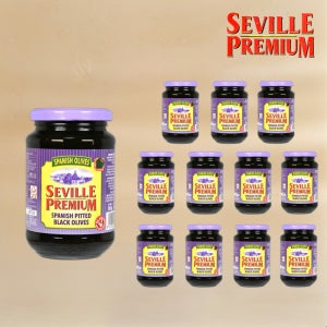 세빌프리미엄 블랙올리브 피티드 홀 365g, 12개