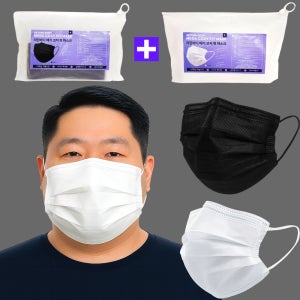 1+1 특대형마스크 초대형 얼큰이 덴탈 마스크 귀편한 숨쉬기편한 귀안아픈 일회용 개별포장