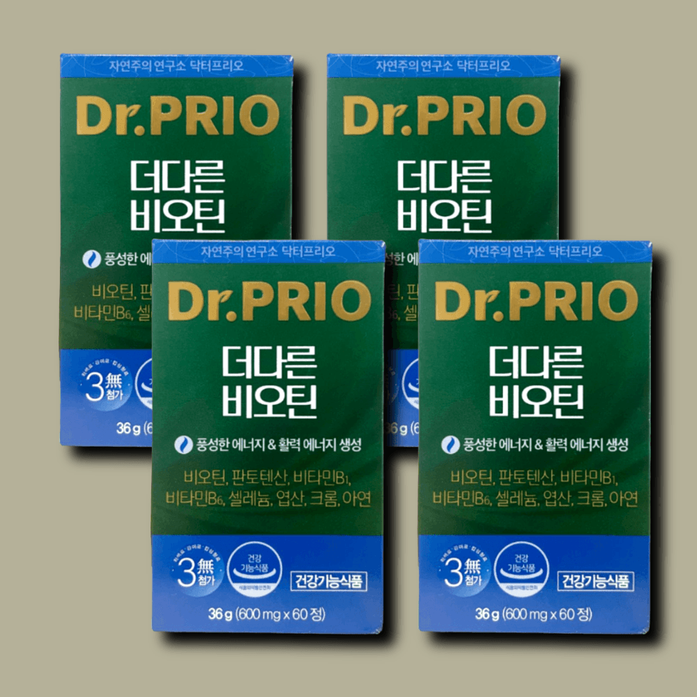 닥터프리오 <b>더다른 비오틴</b> 60정 4박스