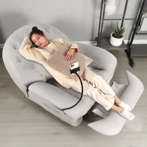 홈스월드 휴 회전 1인용 리클라이너 소파 무중력 릴렉스체어 안락의자 흔들의자가능