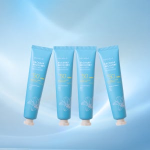 [화해 어워드 피부과 재생선크림] 뉴베리프 백합 리커버리 선크림 SPF 50+ 75ml, 4개