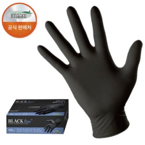 크린스킨 블랙에이블 니트릴장갑 100매 블랙 프리미엄 위생장갑 산업용 L(대형)