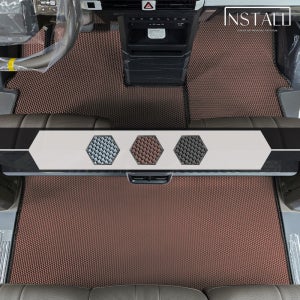 기아 PV5 패신저 5인승 (2025) 인스톨 더블엠보 벌집형 TPE 카매트 1열+2열