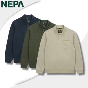 네파 카리티 겨울 스웨터 남성 폴로 겨울 일상복 가슴포켓 폴라텍 카라 스웨터