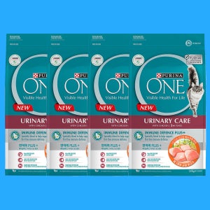 (3+1) 퓨리나 원 캣 고양이사료 유리너리케어 비뇨기계관리 닭, 1.4kg, 4개