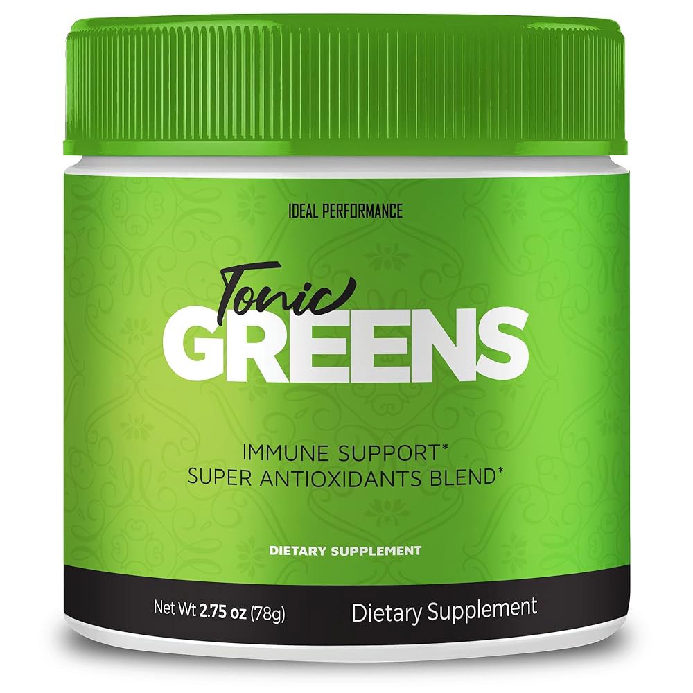 토닉 <b>그린스</b> <b>파우더</b> 비타민 보충제 고급 포뮬러 - 천연 그린 <b>블렌드 에너지</b> 최대 강도, BCAA, 모든 지원 리뷰 (1팩)