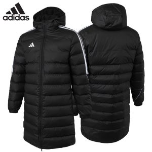 아디다스 롱패딩 축구 트레이닝 후드 오리털 겨울 경량 방한 패딩