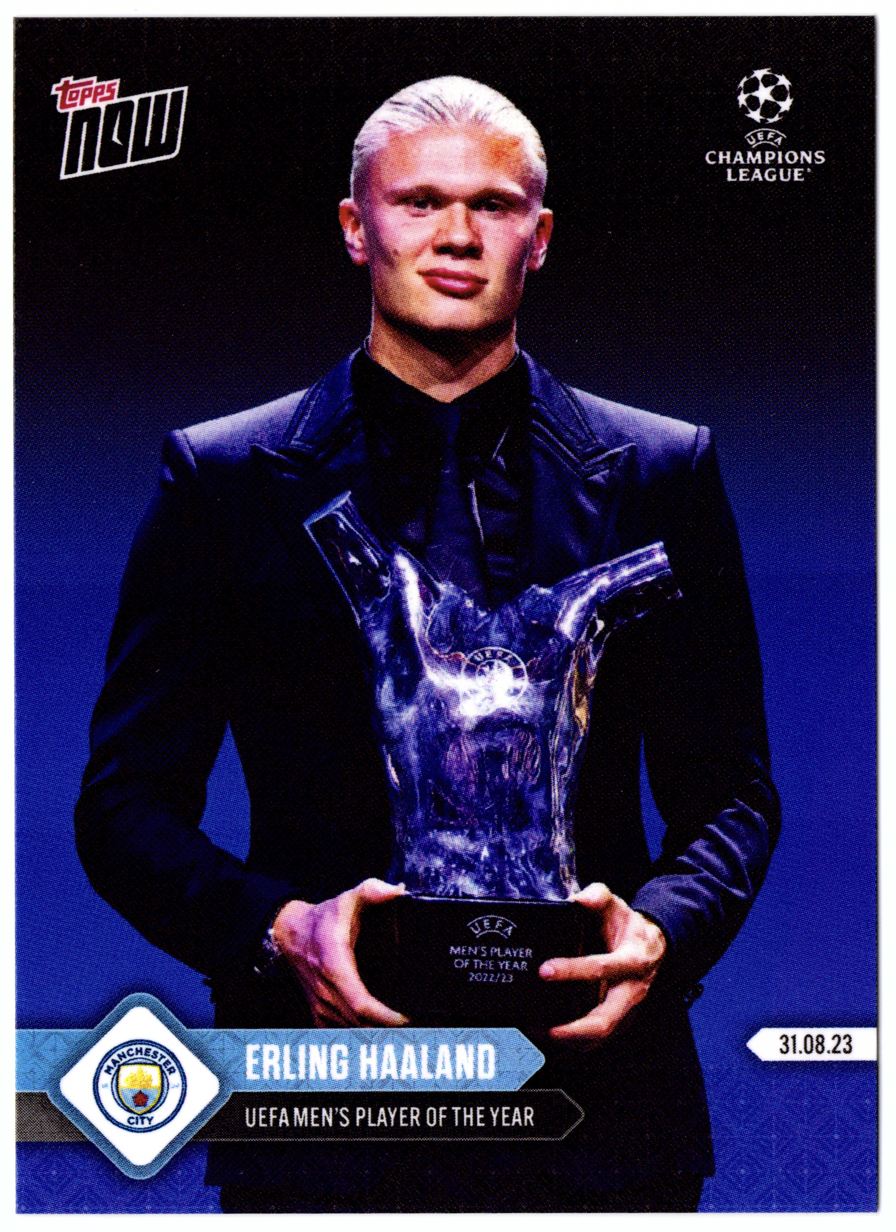 2023 Topps Now UCL - Erling Haaland Card No.004 탑스나우 얼링 홀란드