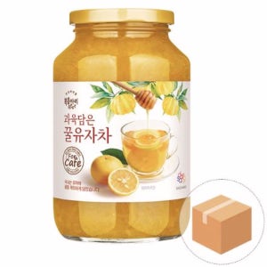 복음자리 유자차 꿀 유자청 국산 벌꿀 생과 액상차 1kg, 12개