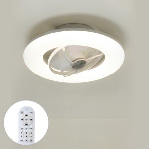 BLDC모터 에어온 LED 360 회전 선풍기 방등 70W 리모컨 실링팬 멀티회전