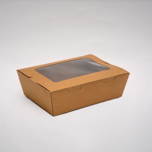 K2100 크라프트 창도시락 종이용기 200개