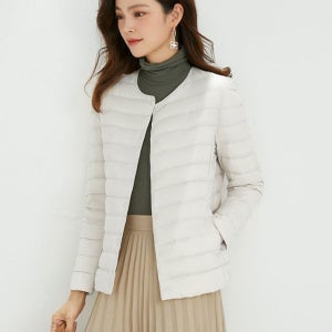 여성 오리털 경량패딩 슬림 패딩점퍼