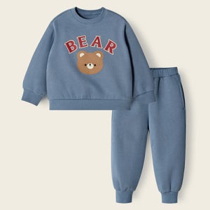 유니프랜드 리틀베어(BL) 기모쭈리 9부 상하복세트 겨울 키즈 초등 긴팔 등원룩 외출복