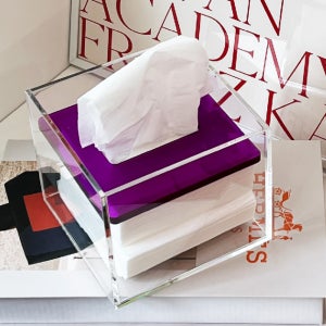 투명 아크릴 티슈케이스 휴지 케이스 티슈 휴지 화장지 정사각