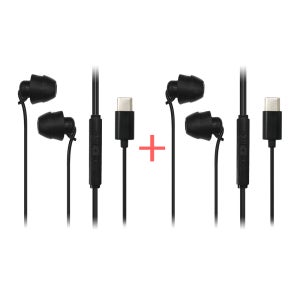 디보이스 SIE-02C 초소형 초경량 수면용 C타입 유선 이어폰 2개 1세트 강의 음악청취