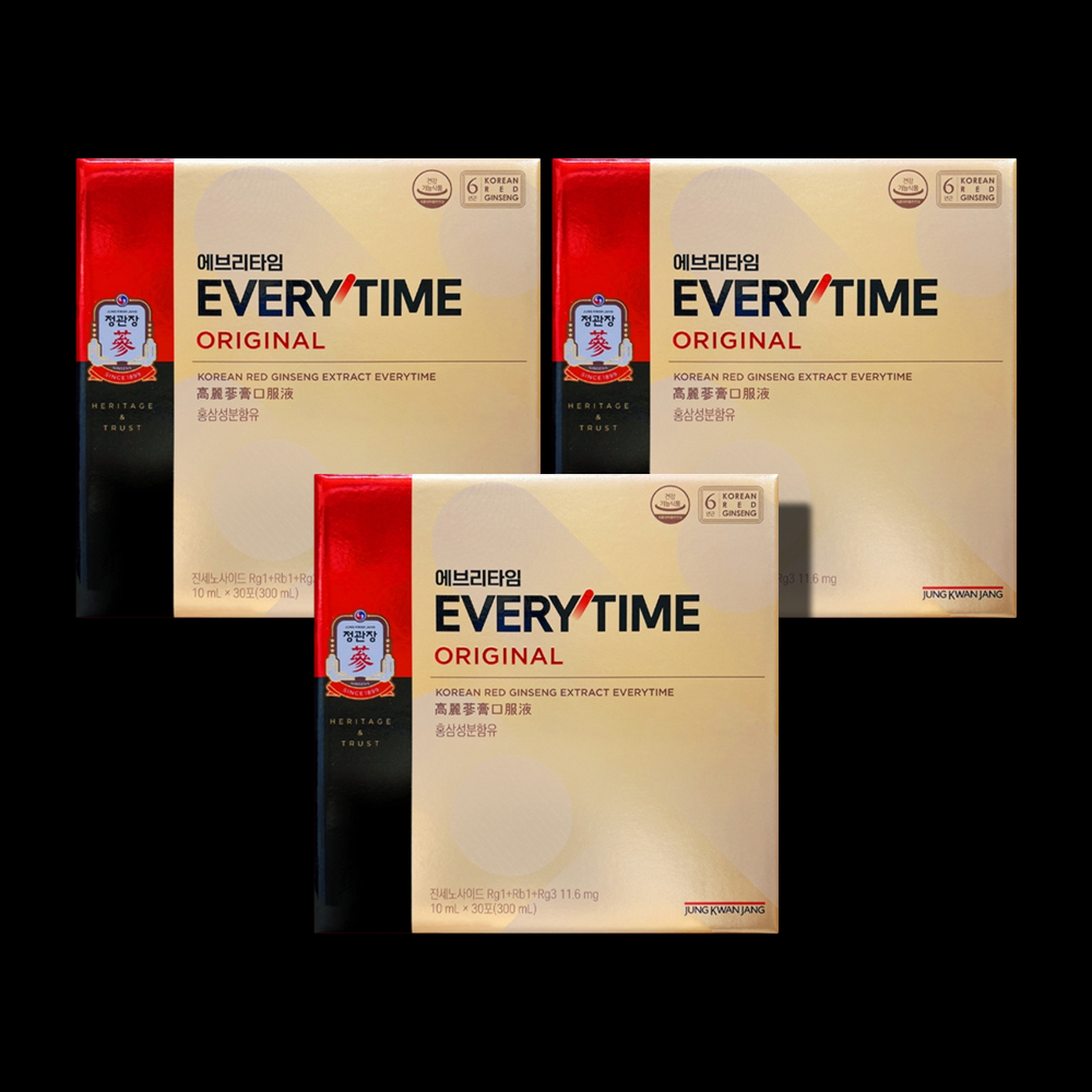 정관장 홍삼정 에브리타임 오리지널 홍삼스틱 30포 3박스