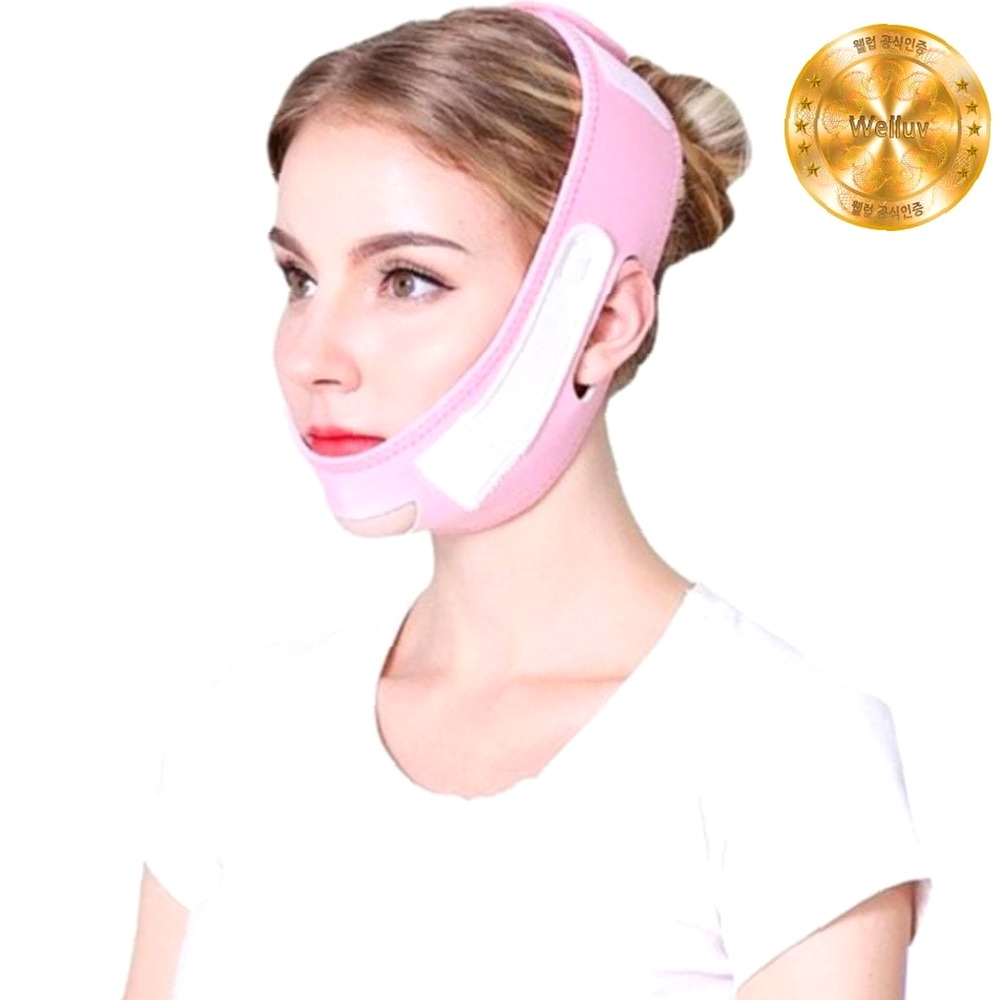 이중턱밴드 얼굴마사지기구 페이스밴드 얼굴 브이라인 땡김이 WL-1113 v <b>웰럽</b>