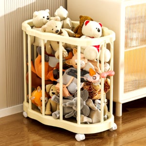 그란데로자 플라스틱 수납 바구니 깊은 옷 정리 팬트리 함 소품 장난감 탕비실 바퀴