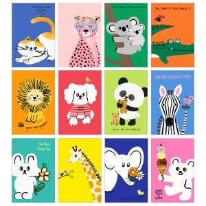 마음담아 귀여운 동물 캐릭터 와글와글 애니멀 엽서 60장 세트