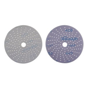 원형 태양연마 멀티홀 세라믹사포 125mm 디스크샌더페이퍼 80방 10장