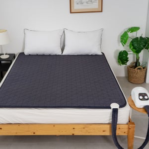 삼바텍 스퀘어 네이비 침대용 온수매트 라돈 전자파안심 온열매트