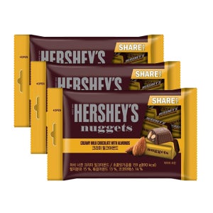 롯데 허쉬 너겟 아몬드 159g / 3봉