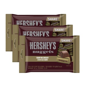 롯데 허쉬 너겟 밀크 159g / 3봉