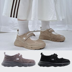 국내매장품 뉴발란스 윈터브리즈 메리제인 방한화 양털 플리스 털 겨울 슬리퍼 (3COLOR)