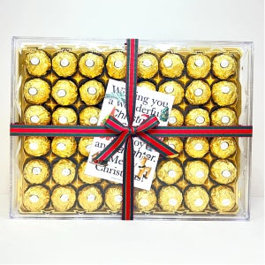 페레로로쉐 초콜릿 48개입 T48 금색 리본포장 대용량 수능 크리스마스 선물 선물포장