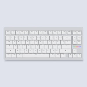 우팅 80HE 키보드, 아연합금 화이트