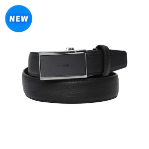 [레노마 포체벨트]블랙 무광 버클 소가죽 남자 허리 정장 자동벨트