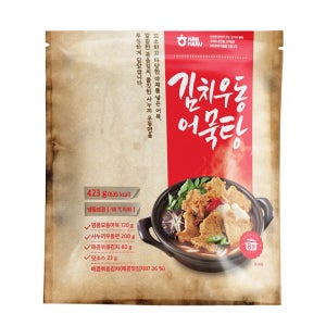 한마루 김치 우동 어묵탕 423g x 4봉 캠핑요리 얼큰우동