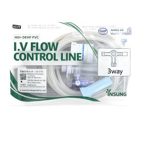 인성메디칼 IV FLOW 3WAY 유량조절 수액세트 N101-10-270 25개입