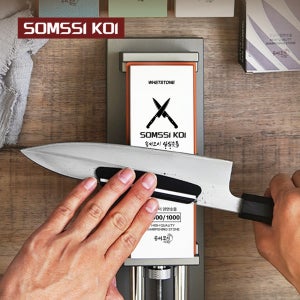 솜씨코이 양면 숫돌 600방 2000방 칼갈이 연마석 초벌 중벌용
