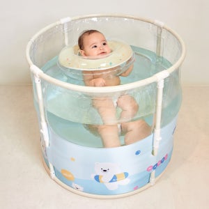 스윔어바웃 신생아 아기 수영장 밍곰 유아 원터치 접이식 캐릭터 물놀이 풀장