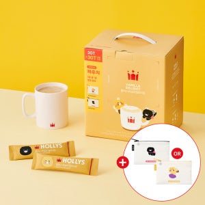 [할리스X요정춘식 에디션] 바닐라딜라이트 60T+면 파우치 1종(랜덤)