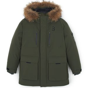 [MLB] 고프코어 후드 FUR 미드 구스 패딩 (4 COLOR)