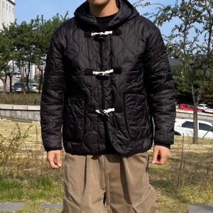 남자경량패딩 후드패딩 깔깔이 더플 위닝