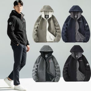 기모 후리스 후드 집업 노르웨이 플리스 자켓 남자 폴라 폴리스 겨울 양털 점퍼 MY42