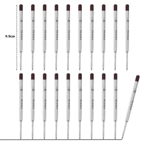 볼펜심 고급볼펜 서명펜 국제표준규격 G2 폭넓은 호환성 몽블랑 파카 등 블랙, 20개